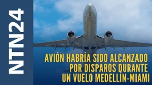 Avión habría sido alcanzado por disparos durante un vuelo Medellín-Miami