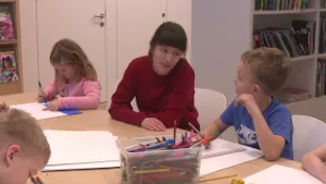 V Škocjanu otroci izdelovali stripe