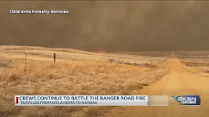 Firefighters injured in 145,000 acre Kansas and Oklahoma wildfire fight