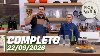 Fica com a Gente: Bacalhau com polenta e mais (22/09/26) | Completo