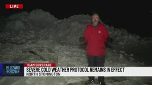 Road conditions in North Stonington after getting over 2 feet of snow