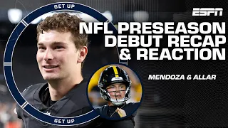 Reflecting on Fernando Mendoza and Drew Allar's NFL preseason debuts 🏈 | Get Up