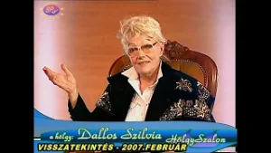 DALLOS SZILVIA mesél a jó szinkronról ( a Hölgyszalon című műsor részlete - 2007 )
