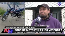 Outrage and distress in the 150 Viviendas neighborhood: His work motorcycle was stolen
