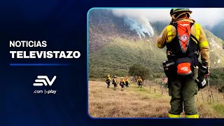 Citizens unite to support firefighters battling forest fires | Televistazo
