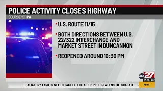 Main highway reopens after police activity prompts closure in Perry County