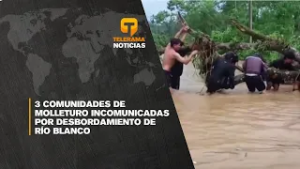 3 comunidades de Molleturo incomunicadas por desbordamiento de Río Blanco
