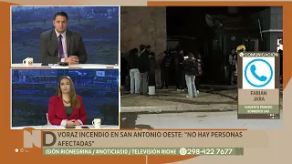 Fire causes total loss of apartment in San Antonio Oeste