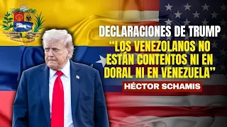 "Venezuelans are not happy in Doral or in Venezuela," says Schamis regarding Trump's statements