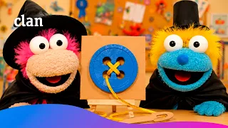 Agus and Lui learn to sew a magical cardboard button | Clan TVE