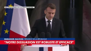 Emmanuel Macron : «Nous devons renforcer notre dissuasion nucléaire face aux menaces»