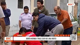 10 Trujillo Young woman injured after falling off a motorcycle