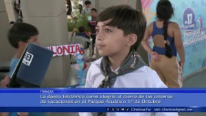 “NUESTRAS RAÍCES” PRESENTÓ UN CUADRO FOLCLÓRICO EN EL CIERRE DE LAS COLONIAS DE VACACIONES