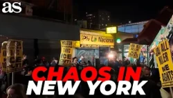 CHAOS in NEW YORK: Protesters take to the streets after ICE SHOOTING