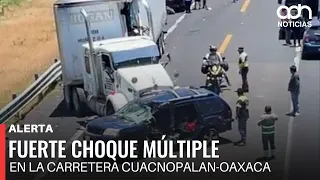 🚨 Breaking News! Multi-vehicle crash leaves several injured on the Cuacnopalan-Oaxaca highway