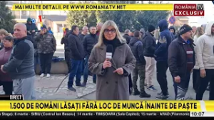 Concedieri masive înainte de Paște. Protest în fața Complexului Energetic Oltenia
