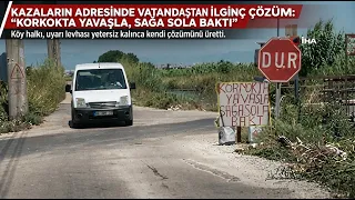 An interesting solution from locals at the scene of the accidents..