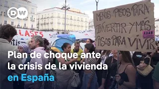 Under pressure from protests, the Spanish government announces measures against the housing crisis