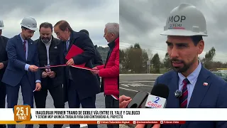 Calbuco Mayor and authorities inaugurate first section of the dual carriageway between El Yale an...