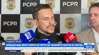 OPERAÇÃO MIRA GRUPO SUSPEITO DE FURTOS NO TRANSPORTE COLETIVO DE CURITIBA