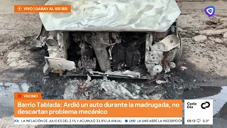 Car catches fire in Tablada neighborhood