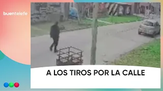 MAN SHOOTS UP HOUSE WHILE SCREAMING DEATH THREATS IN THE MIDDLE OF THE STREET #BuenTelefe