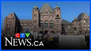 Several people arrested at Queen’s Park protest over OSAP changes