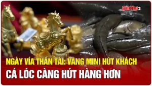 Ngày vía Thần Tài: Vàng mini hút khách, cá lóc càng hút hàng hơn | Cần Thơ