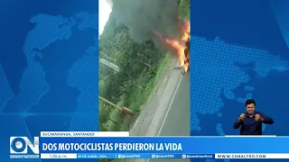 Dos muertos dejan graves accidentes de tránsito en Santander