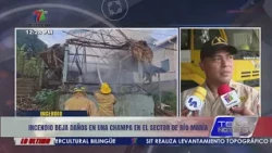 Fire causes damage to a structure in the Río María sector of La Ceiba, Atlántida