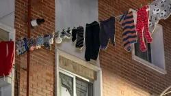Is it forbidden to hang laundry outside?