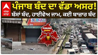 ਪੰਜਾਬ ਬੰਦ ਦਾ ਵੱਡਾ ਅਸਰ! ਲੋਕਾਂ ਦੇ ਕੰਮ ਹੋਏ ਠੱਪ, ਆਮ ਜਨਤਾ ਹੋਈ ਖੱਜਲ-ਖੁਆਰ