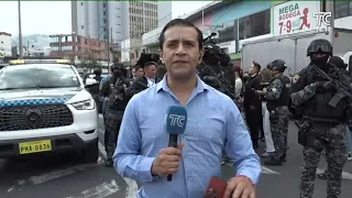 Police carry out operation in northern Quito led by John Reainber
