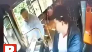 Vídeo muestra "agresión de empresario" a chofer de colectivo