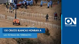 Venezuela in Mourning: 150 white crosses honor earthquake victims 🚨