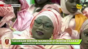 DAHIRATOUL MOUTAHABINA FILLAH BERGAMO : CAUSERIE SERIGNE HABIB SY MANSOUR