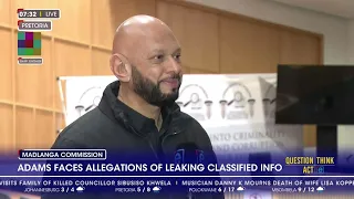 Fadiel Adams unlikely to testify before inquiry on Tuesday