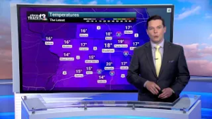 Partly cloudy with highs in the upper 20s