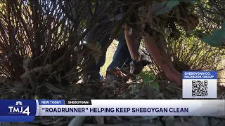 Homeless traveler helps clean Sheboygan one piece of trash at a time
