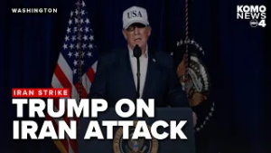 #BREAKING: President Trump speaks on Iran attack, urges Iranians to "seize control of your destiny"