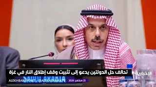 تحالف حل الدولتين يؤكد أن القضية الفلسطينية أساس إرساء السلام