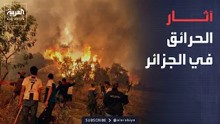 حرائق الغابات تجتاح ولاية جيجل الجزائرية وتخلف دماراً واسعاً ومناطق منكوبة