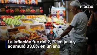 INFLATION WAS 2.1% IN JULY