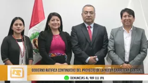 Autoridades evalúan avances de la Nueva Carretera Central