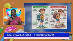 Hablemos de la postura correcta y el peso de la mochila | En La Mañana