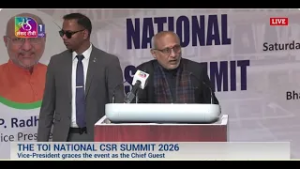 Vice President's Address | National CSR Summit 2026, organised by TOI group at Bharat Mandapam