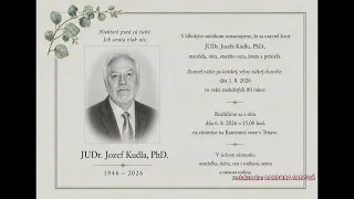 Zomrel bývalý prednosta Hlohovca, JUDr. Jozef Kudla PhD.