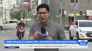 NÚMEROS DIVULGADOS PELA SEGURANÇA PÚBLICA, INDICAM REDUÇÃO DA CRIMINALIDADE EM PARANAGUÁ