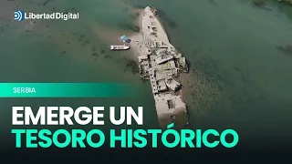 Drought reveals a World War II ship