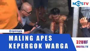 KEPERGOK BOBOL RUMAH , MOTOR PELAKU DIBAKAR MASSA